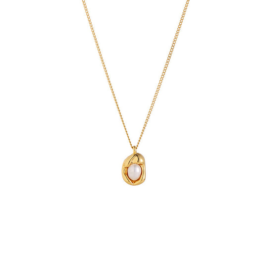 18k Gold Pea Necklace